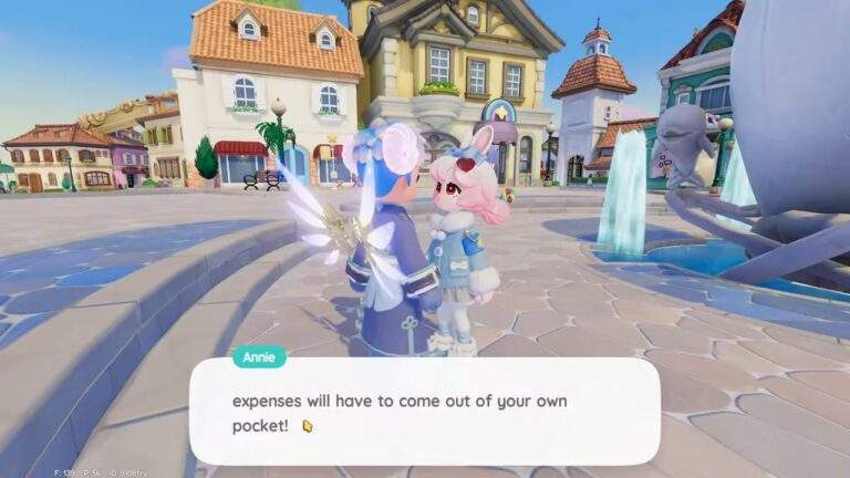 Annie dialogue shows Treasure Voyage expenses coming out of your own pocket